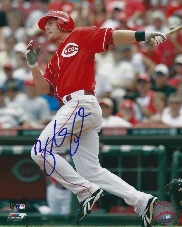 Zack Cozart Autographed Signed 8x10 Photo - MLB Reds Angels - w/COA - Image 1 of 1