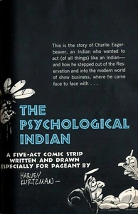 HARVEY KURTZMAN 1962 COMIC STRIP PICTORIAL THE PSYCHOLOGICAL INDIAN NEW ACTOR - Picture 1 of 2