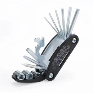 Pocket Bike Repair Set 16 in 1 Wrench Screwdriver Hex Allen Key Spanner Portable - Picture 1 of 12
