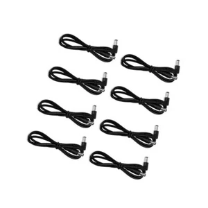 Guitar Pedal DC Cable 8 Pack 5.5mm x 2.1mm Power Lead 60CM Male to Male - Picture 1 of 9