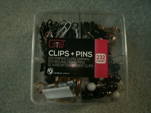 Debbie Lynn Clips and Pins 232 ct/Black/Copper/White - Picture 1 of 4