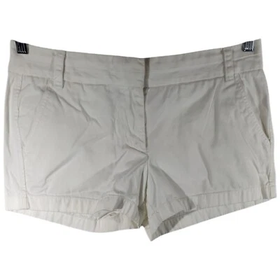 J CREW White Broken-In Chino Size 8 Cotton 3" Inseam Shorts 33x3 - Image 1 of 4