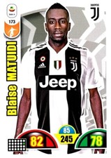 Blaise MATUIDI Juventus ADRENALYN XL card 173 footballers PANINI 2018-19 NEW