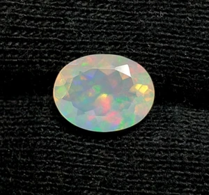 100% Natural Ethiopian Welo Fire Opal 7x9 MM Oval Shape Faceted Cut 1.05 Carat - Imagen 1 de 5