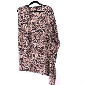 Mini Vestido de Seda Rachel Zoe para Mujer Talla 4US Fit 8 10 12 Marrón Asimétrico Drapeado - Imagen 1 de 10