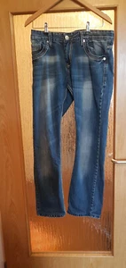 Top ARMANI JEANS AJ blau washed Gerader Schnitt W34 L32 - Bild 1 von 4