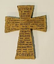 Decorative Wall Cross Innovage Inspirational Words Love Is Kind Patient DÃ©cor