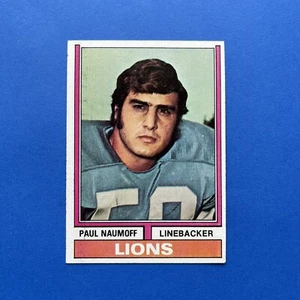 1974 Topps #327 Paul Naumoff Detroit Lions +/- VG-EX / VGEX - Picture 1 of 2