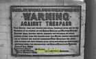 Photo 6x4 Warning against Trespass âu0080u0093 1968 Mountjoy Seen somew c1968