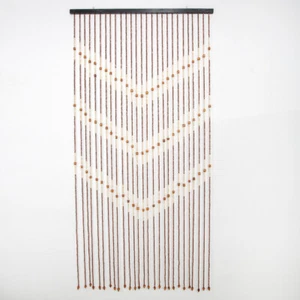 90*175 cm (27 tiras) cuentas de madera persianas para cortina de puerta pantalla divisor de habitación decoración - Imagen 1 de 24