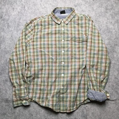 SCOTTeVEST Shirt Mens XL Green Plaid Hidden Pocket Travel Long Sleeve Casual - Image 1 of 4
