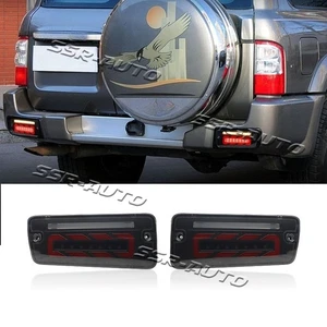 Smoke LED Rear Bumper Lamp Brake Ligh Signal lamp For 1998-05 Nissan Patrol Y61 - Bild 1 von 5