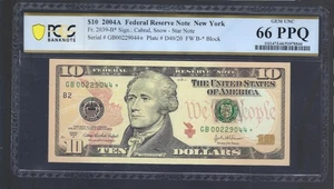 AC $10 2004A New York Star PCGS 66 PPQ Fr 2039-B* - Picture 1 of 2