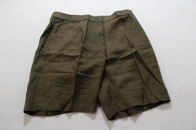 Женские шорты Eileen Fisher из органического льна легкий крой CG2 средний размер новые с ценниками - Изображение 1 из 4