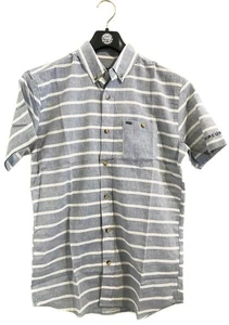 Rip Curl Mens S SIDEWAYS SHORT SLEEVE SHIRT - CSH7AG Blue Rrp $59.99 - Picture 1 of 4