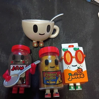 Tokidoki Moofia Breakfast Besties Lot of 4 Figures - Image 1 of 3