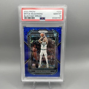 2022-23 Panini Prizm - Blue Fast Break Prizm #222 Bryce McGowens (RC) PSA 10 - Picture 1 of 2