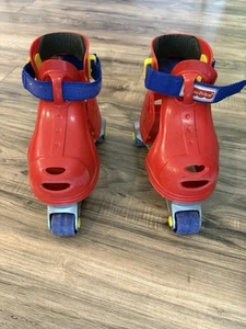 Fisher Price Grow With Me 1, 2, 3 Red Inline Roller Skates 2-5 Yrs - Picture 1 of 5