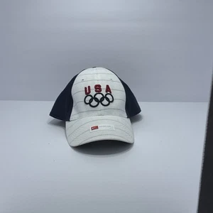 Gorra ajustada olímpica Nike Team USA grande roja blanca azul bordada Swoosh - Imagen 1 de 10