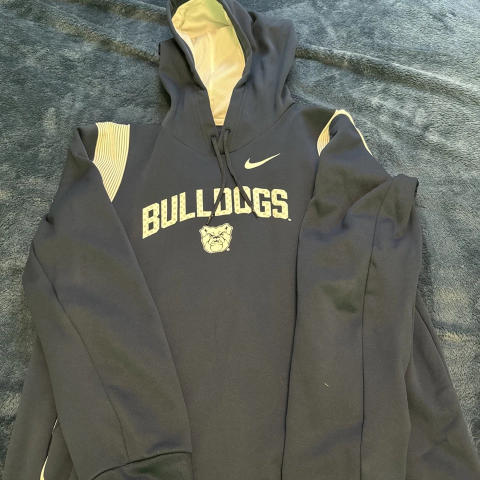 Butler Bulldogs Nike On-Field Therma Pullover Hoodie Mens L Navy Blue Sweatshirt - Image 1 of 1