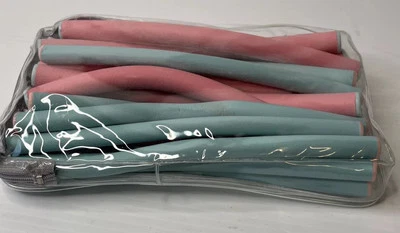 Conair Spiral Rollers Mint Coral 18-piece Target foam flexible curlers 8-inch - Image 1 of 4