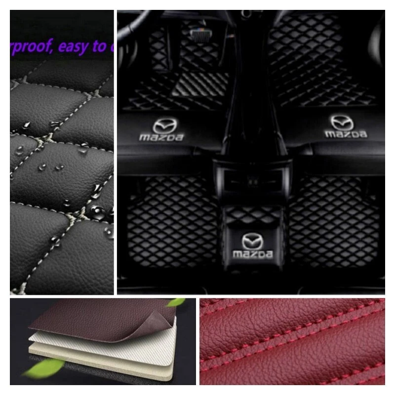 Allwetter Auto-Fußmatten Für Mazda 3 6 CX3 CX5 CX7 CX9 MX5 Automatten Wasserfest - Bild 1 von 4