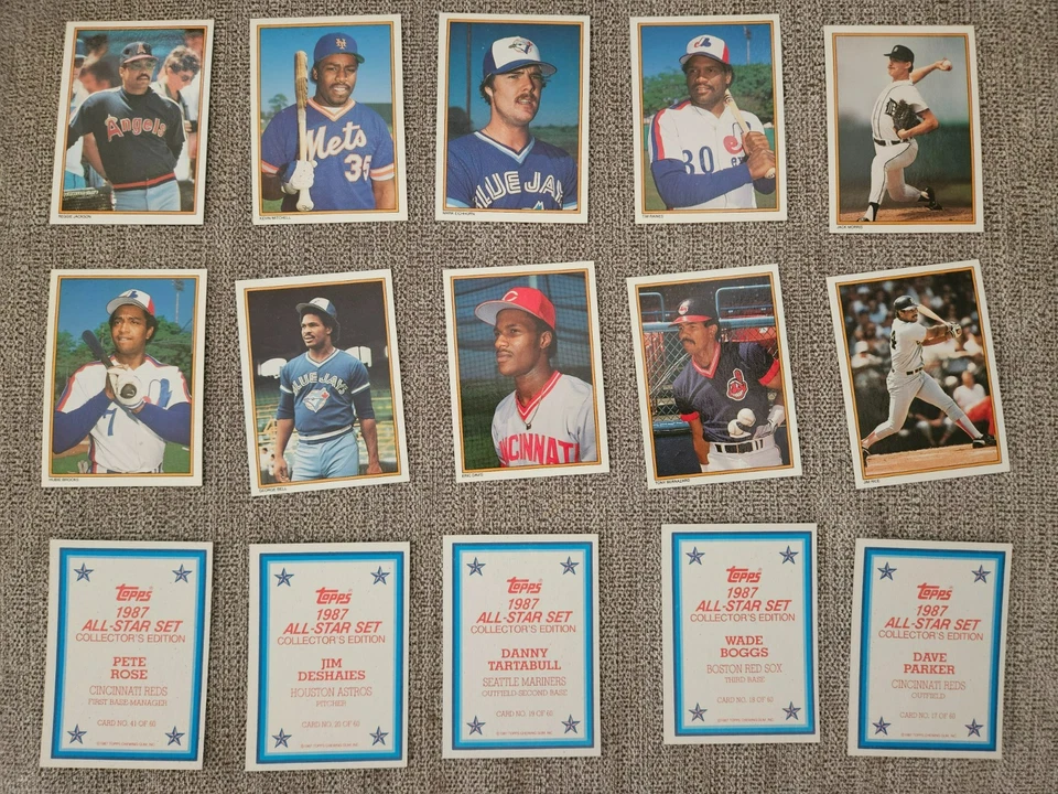1987 Topps Baseball All-Stars Collector's Edition, U-Pick Complete Your Set (NM) - Image 1 of 1