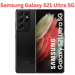 Samsung Galaxy S21 Ultra 5G - (Nano-SIM + eSIM) - 128GB - Black (Unlocked) - Picture 1 of 18