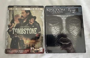 Kingdom Of Heaven & Tombstone (4K UHD•Blu-ray•Digital) Limited Edition Steelbook - Picture 1 of 4