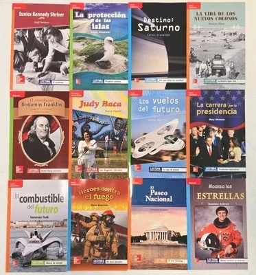 Lot Of 12 SPANISH Grade 3 McGraw-Hill Leveled Readers Classroom-Homeschool  - Image 1 of 4