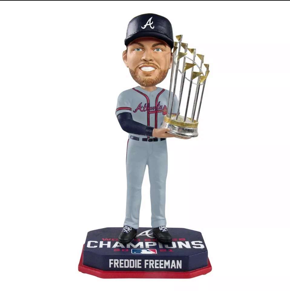 Freddie Freeman 2021 World Series Champion Road Jersey - Image 1 of 1
