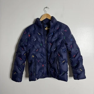 Polo Ralph Lauren bambino puffer jacket L/G (12-14) blu navy colorato piumino trapuntato - Foto 1 di 7