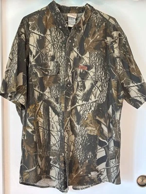 VTG 90’s Y2K Woolrick Mens Realtree Camouflage Hunting Short Sleeve Shirt SizeXL - Image 1 of 4