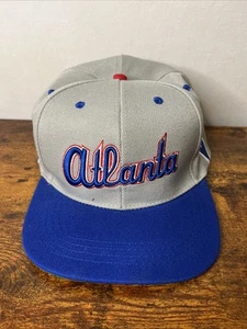Atlanta Braves SGA Baseball Cap Snap Back Mütze Herren OSFA grau blau Retro Throwback - Bild 1 von 5