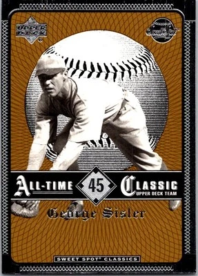 2002 Upper Deck Sweet Spot Classics #45 George Sisler baseball card 11B - Image 1 of 2