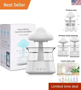 Transform Your Space: Cloud Rain Humidifier with Adjustable Lighting & Aroma - Picture 1 of 11