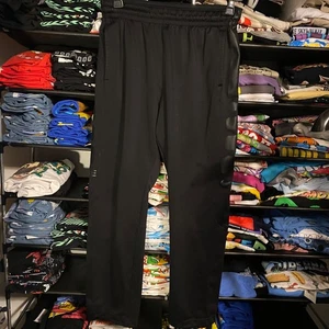 Nike Pants Mens M Black Swoosh Dri-Fit Elite Drawstring Jogger Sweatpants Gym - Picture 1 of 3
