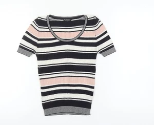 Miss Selfridge Women's Striped T-Shirt, Size 8 - Picture 1 of 12