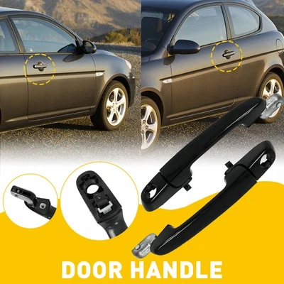 Manijas de ajuste izquierdo + derecho 2006 puerta exterior 2007 2008 2009 2010 2011 Hyundai Accent Foto 1 de 4