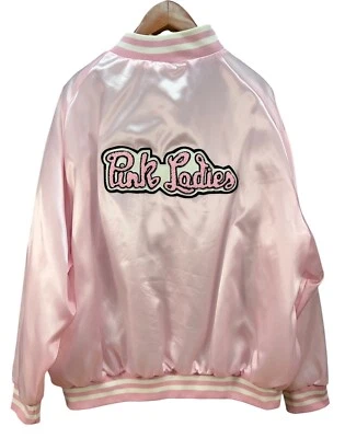 Vintage Pink Ladies Grease Bomber Jacket Girls Adult 2XL Cruisin USA Costume - Image 1 of 4