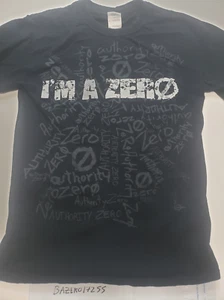 Authority Zero I'm A Zero Black T-Shirt Size Small - Picture 1 of 1