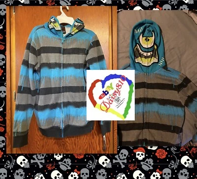 Moletom com capuz Tony Hawk Mech Monster com zíper juvenil médio skate! - Imagem 1 de 4