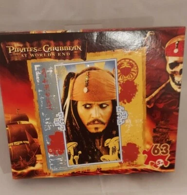 Pirates of the Caribbean At World's End Jack Sparrow 63 Pc Puzzle 2007 5+ - Image 1 of 4