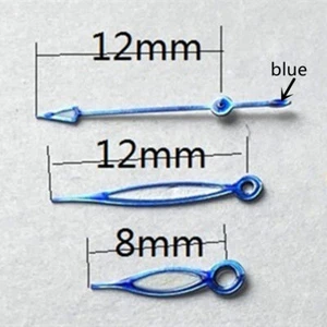 Mani Orologio Ovali Cavi 12 mm Con Finitura Blu per Miyota 2315 2035 2036 2115 2305 2005 - Foto 1 di 1