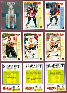 1992-93 PANINI STICKERS ENGLISH NHL HOCKEY CARD 194 TO 308 + FOIL A-V SEE LIST - Picture 1 of 148