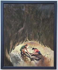 "Skeleton In God's Closet" by Ed Tadiello Original Oil Painting book cover incl. - Picture 1 of 9
