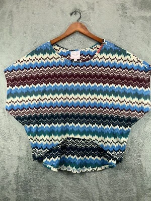 Prendas para el torso medianas para mujer Romeo y Julieta alta costura beige azul Fair Isle manga Dolman Foto 1 de 4