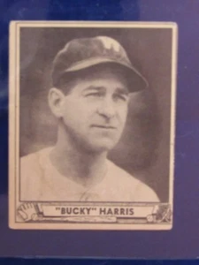 1940 PLAY BALL R335 #129 BUCKY HARRIS EX+ HOFer Washington Senators - Picture 1 of 3