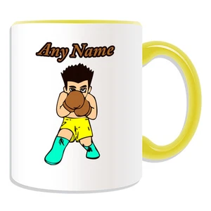 Personalised Gift Boxer Boy Mug Money Box Cup Kung Fu Kungfu Boxing MMA Tea Name - Picture 1 of 20