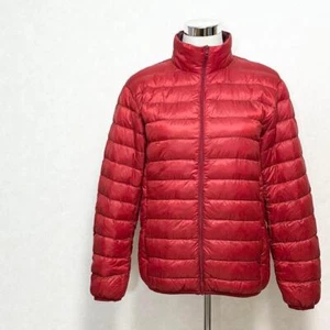 UNIQLO Ultra Light Daunenjacke Herren Größe S Rot Außen Nylon Uni - Bild 1 von 8